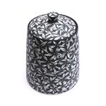 All Black Petal Canister