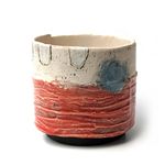 Small Ceramic  Slab Built Pot