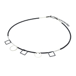 Haematite, Silver & Oxide Necklace with Shapes