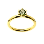 Ring Green Tourmaline 0.49ct in 14ct Gold
