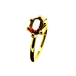 Ring Garnet Rhodolite 1.55ct in 14ct Gold