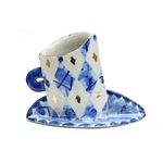 Harlequin Cup and Saucer