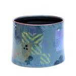 Small Blue/Grey Funnel Pot