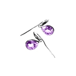 E/R Drop Teardrop Amethyst