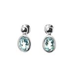 Stud E/R Oval B Topaz