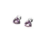 Stud E/R Trillion Amethyst