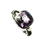 Cushion Cut Amethyst Ring