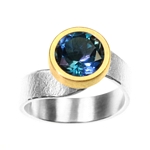Ring with Blue Topaz