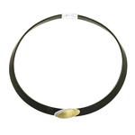  Double Oval on Neoprene Necklace