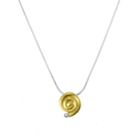 P/T Gold Spiral with Diamond