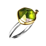 Ring, Peridot and Diamond