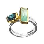 Ring B.Topaz,Emerald 4.5ct