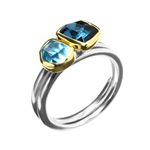 Ring B.Topaz,Swiss Topaz 3ct