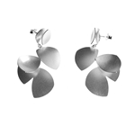 Tri Side Drop Earrings