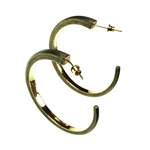 Carbon Crescent Earrings