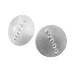  Matt Circle with Dots Earrings