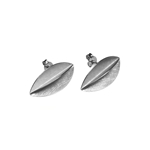 Large Oval Open Vane Earrings