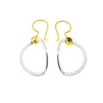 Folded Open Circles Earrings