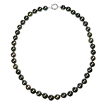 Necklace Black FWPearl, Silver Clasp