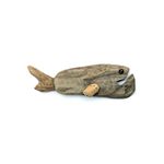 Wallmounted Driftwood Fish Chubby Small