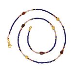 N/L Lapislazuli,Garnet,Rose Tourmaline,Pearls