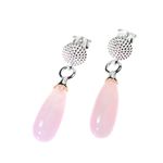 Rose Quartz Dots Earrings