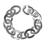 Thick Silver Bracelet