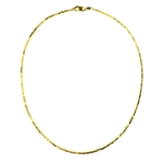 Multi Square 14ct Gold Necklace