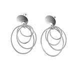 4 Ovals Drop Earrings