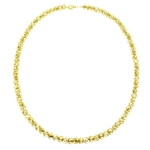 Gold Linked Open Beads Necklace