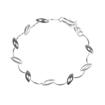 Wavy Long Ovaloid Bracelet