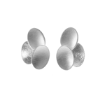 Three Flat Pebbles Earrings
