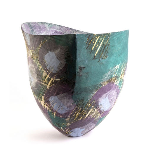 Elderberry & Teal I Vessel