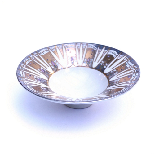 Med White/Lustre Bowl