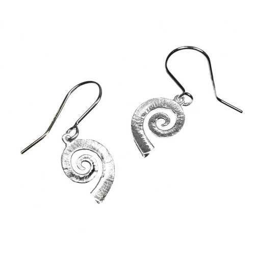 Medium Drop Spiral Earrings