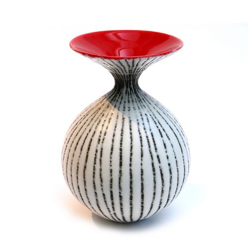 Friends White Vase Flared Rim