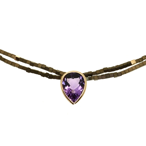 Haematite & Amethyst Necklace