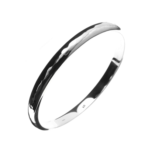 Bangle D Shape Hammered