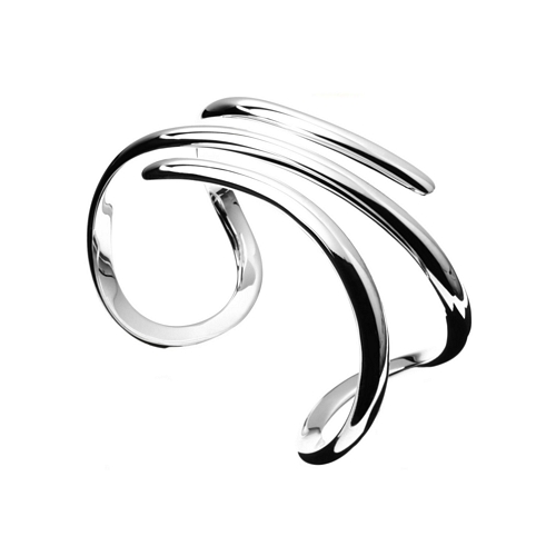 Bangle Wide Cuff D Wire