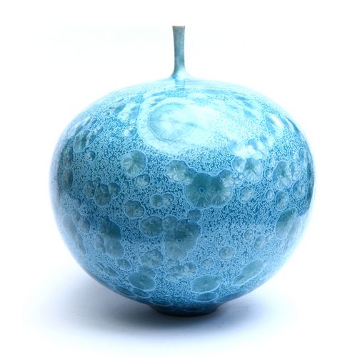 Lg Globe Vessel, Thin Neck