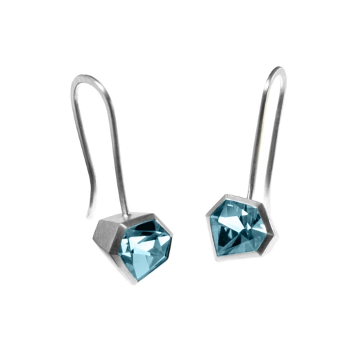 Drop E/R Hexagon Blue Topaz