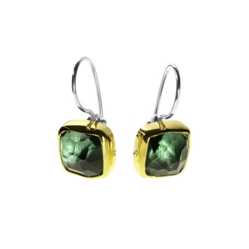 11ct Green Amethyst Earrings