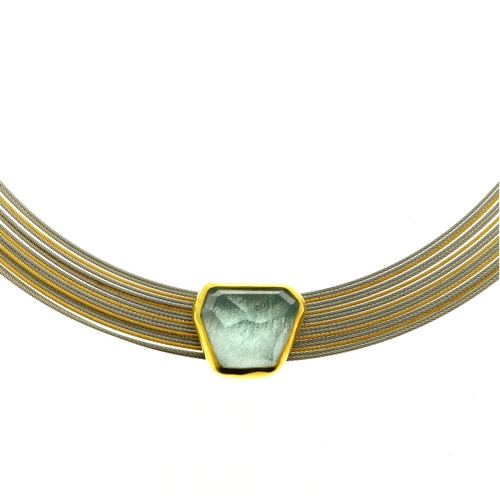 Necklace, 12.0ct Aquamarine