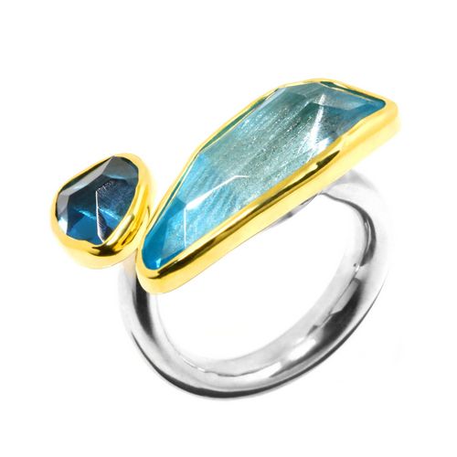 Ring, Sky & London B.Topaz 14.5ct