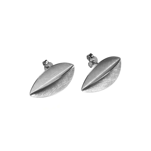 Large Oval Open Vane Earrings