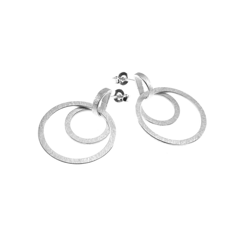 Two Circles Drop Earrings