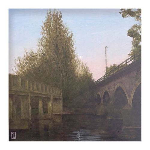 Lucy's Mill Footbride, Late Evening