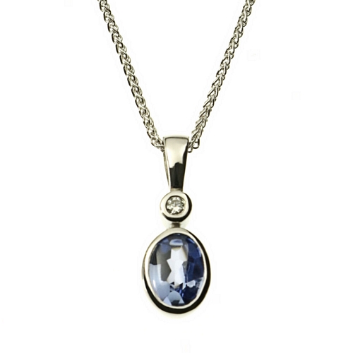 Pendant, B.Sapphire,Diamond