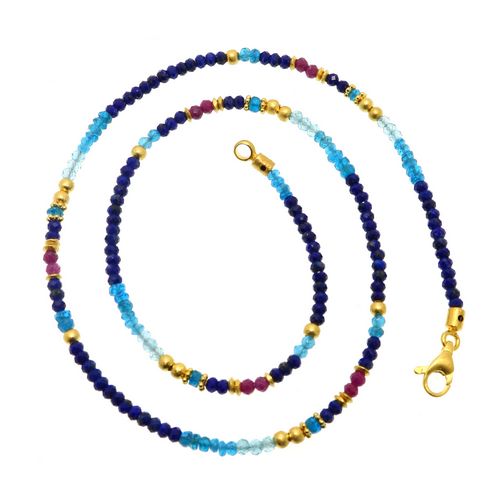 N/L 3mm Neon Apatite,Lapis Lazuli,Ruby