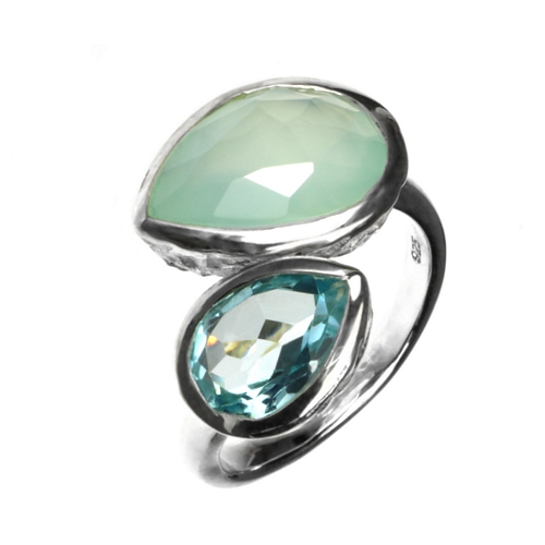 Aqua+Topaz Ring